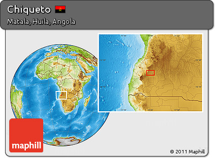 Physical Location Map of Chiqueto