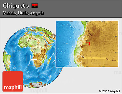 Physical Location Map of Chiqueto