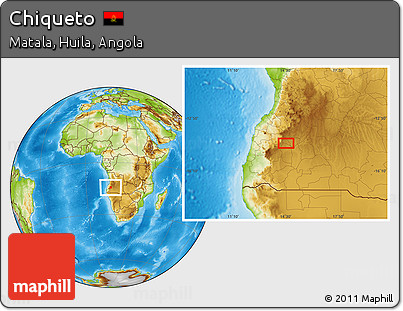 Physical Location Map of Chiqueto