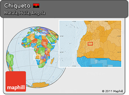 Political Location Map of Chiqueto