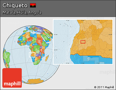 Political Location Map of Chiqueto
