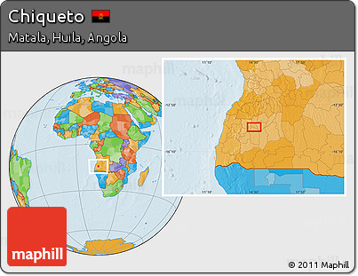 Political Location Map of Chiqueto