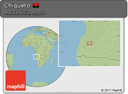 Savanna Style Location Map of Chiqueto