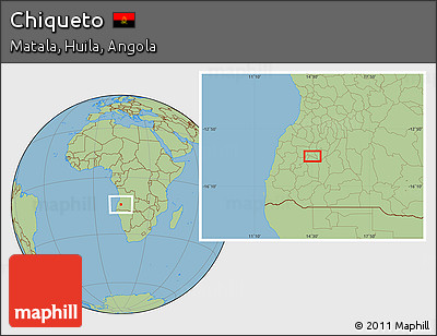 Savanna Style Location Map of Chiqueto