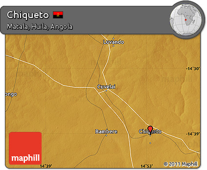 Physical Map of Chiqueto