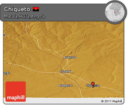 Physical Panoramic Map of Chiqueto
