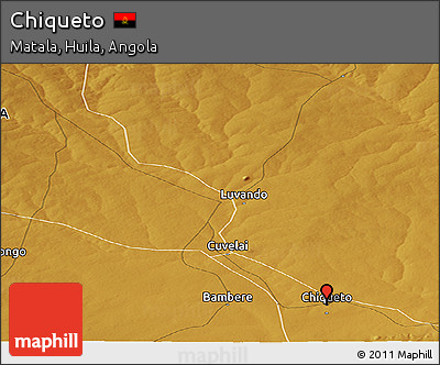 Physical Panoramic Map of Chiqueto