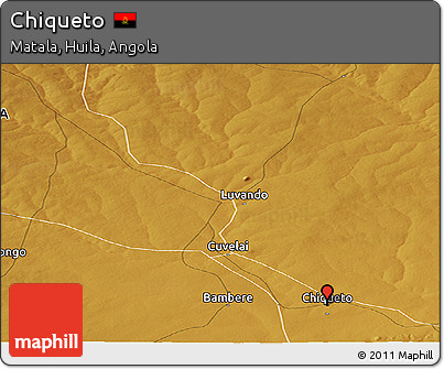 Physical Panoramic Map of Chiqueto
