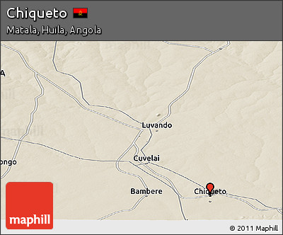 Shaded Relief Panoramic Map of Chiqueto