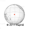 Outline Map of the Area around 14° 26' 6" S, 152° 55' 30" W, rectangular outline