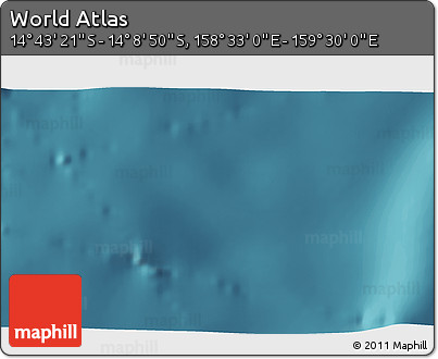 Satellite 3D Map of the Area around 14° 26' 6" S, 159° 1' 30" E