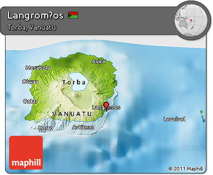 Physical 3D Map of Langrom̄os