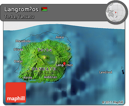 Satellite 3D Map of Langrom̄os