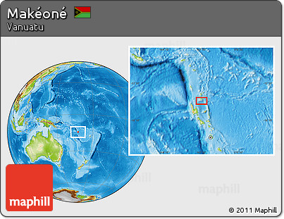 Physical Location Map of Makéoné