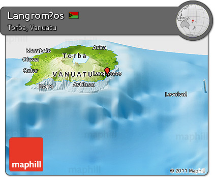 Physical Panoramic Map of Langrom̄os