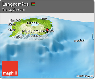 Physical Panoramic Map of Langrom̄os