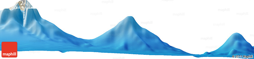 Shaded Relief Horizon Map of the Area around 14° 26' 6" S, 169° 4' 29" W Shaded Relief Horizon Map of the Area around 14° 26' 6" S, 169° 4' 29" W