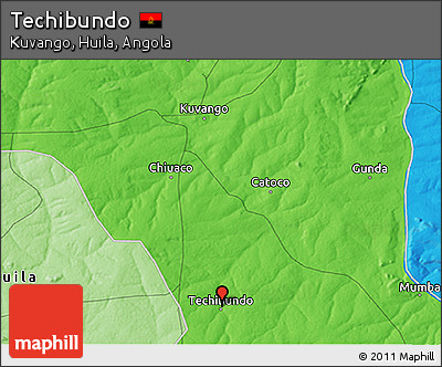 Political 3D Map of Techibundo