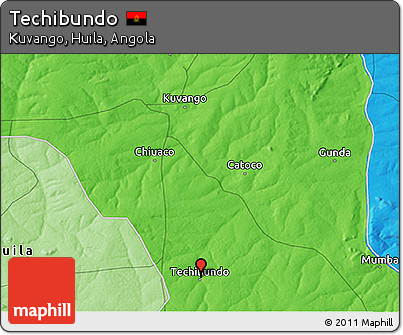 Political 3D Map of Techibundo
