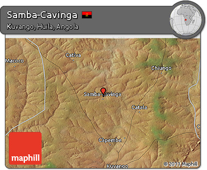Satellite 3D Map of Samba-Cavinga