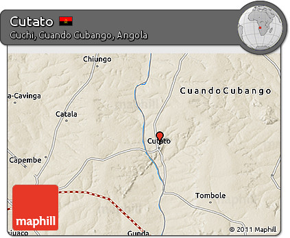 Shaded Relief 3D Map of Cutato