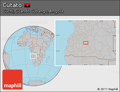 Gray Location Map of Cutato