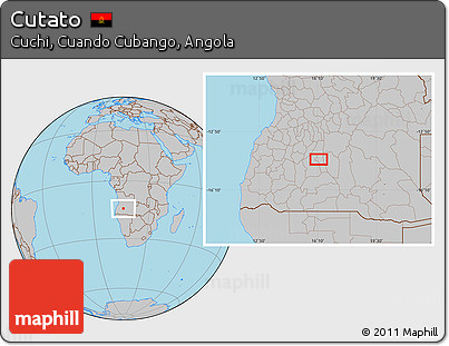 Gray Location Map of Cutato