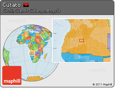 Political Location Map of Cutato