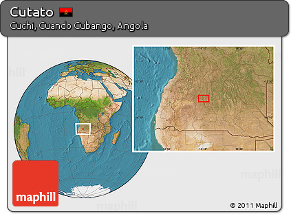 Satellite Location Map of Cutato