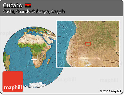 Satellite Location Map of Cutato