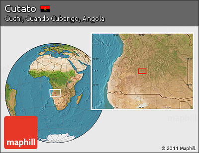 Satellite Location Map of Cutato