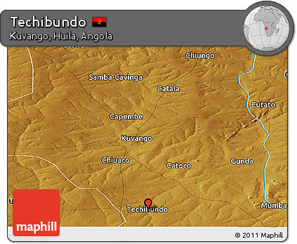 Physical Panoramic Map of Techibundo