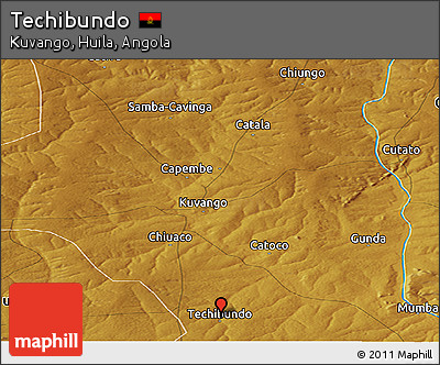 Physical Panoramic Map of Techibundo
