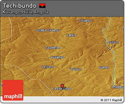 Physical Panoramic Map of Techibundo