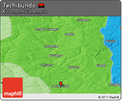 Political Panoramic Map of Techibundo