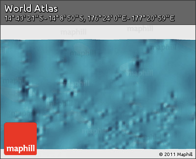 Satellite 3D Map of the Area around 14° 26' 6" S, 176° 52' 30" E