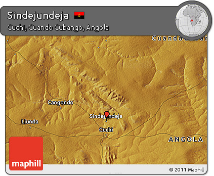 Physical 3D Map of Sindejundeja