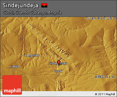 Physical 3D Map of Sindejundeja
