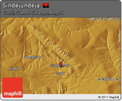 Physical 3D Map of Sindejundeja