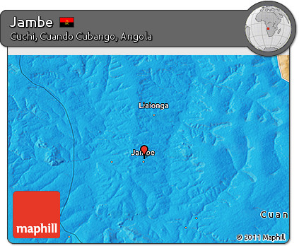 Political 3D Map of Jambe