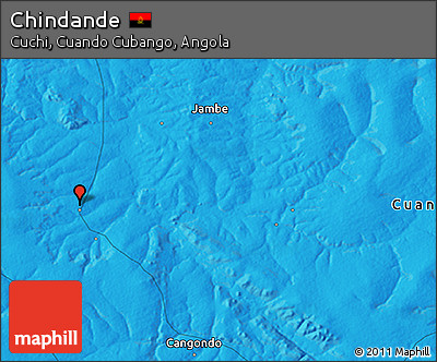 Political 3D Map of Chindande