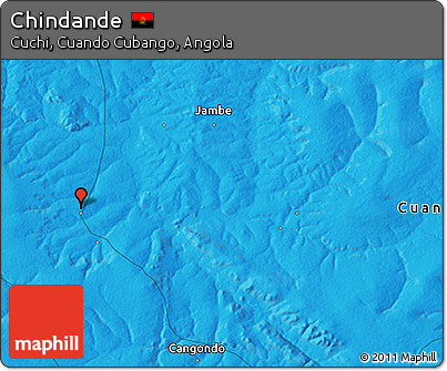 Political 3D Map of Chindande
