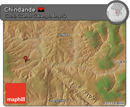 Satellite 3D Map of Chindande