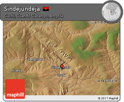 Satellite 3D Map of Sindejundeja