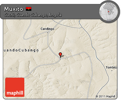Shaded Relief 3D Map of Muxito
