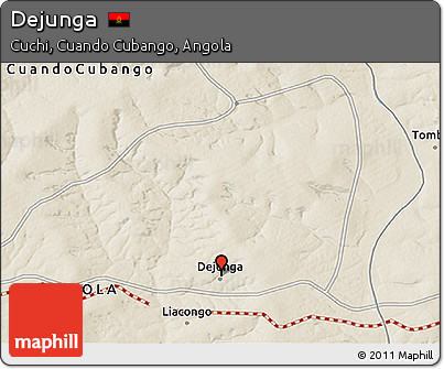 Shaded Relief 3D Map of Dejunga