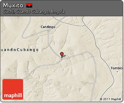 Shaded Relief 3D Map of Muxito