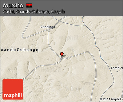 Shaded Relief 3D Map of Muxito