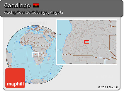 Gray Location Map of Candingo