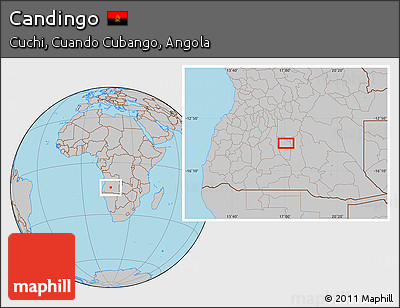 Gray Location Map of Candingo